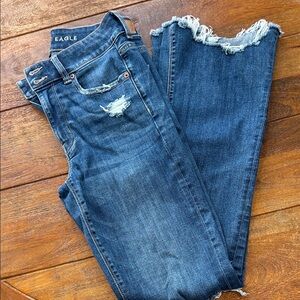 American Eagle super stretch hi rise artist flare jeans